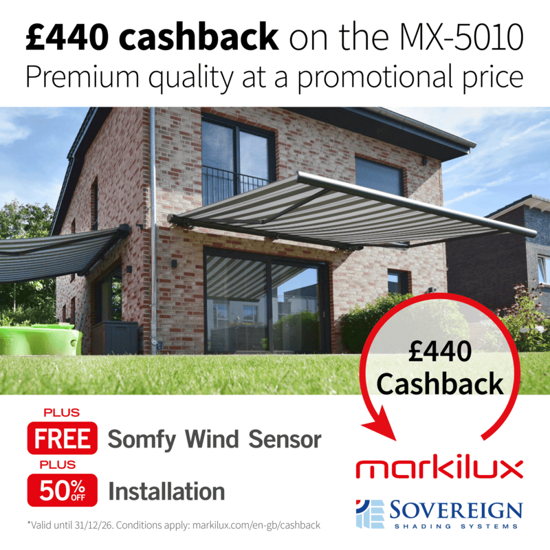 £440 cashback on markilux 5010